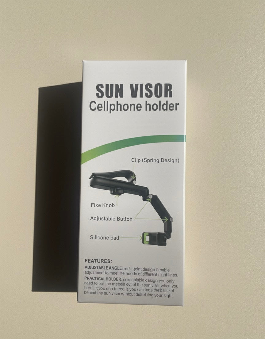 SUN VISOR Cellphone holder