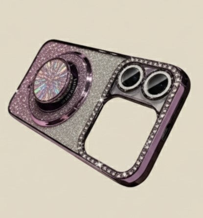 Diamond Glitter Magnetic Bracket iPhone Case