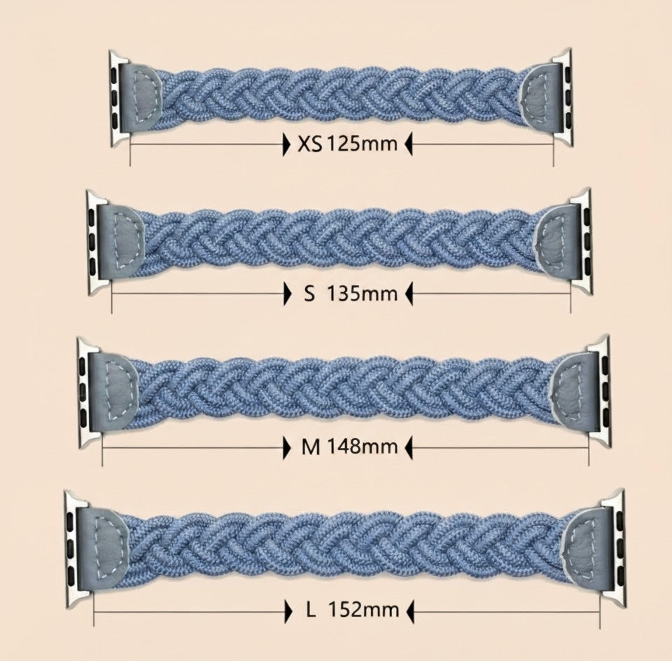 Comfort-Fit Stretch Braided Band for Apple Watch
Series 5-10 & SE