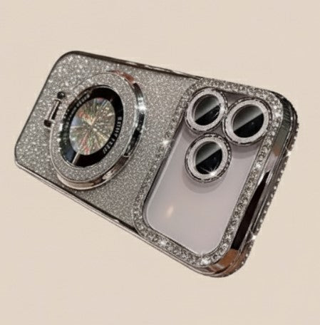 Diamond Glitter Magnetic Bracket iPhone Case
