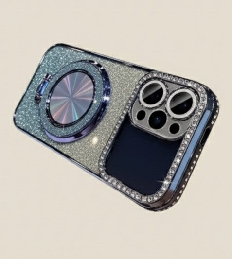 Diamond Glitter Magnetic Bracket iPhone Case