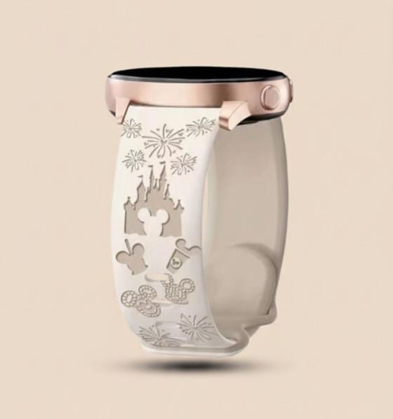 20mm Two-Color Carved Flower Silicone Strap – Universal Quick-Release Band for Samsung Galaxy Watch