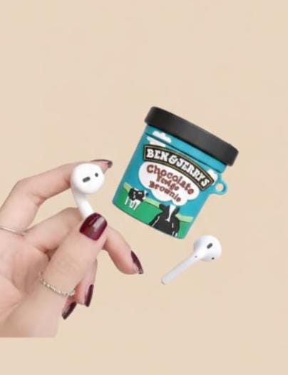 3D Snacks & Drinks AirPods Case – Cartoon Silicone Cover for AirPods 4, AirPods 1–3 & AirPods Pro/Pro 2 (with Hook)