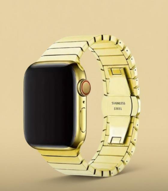 Titanium-Style Metal Strap for Apple Watch – Stainless Steel Bracelet Compatible with Ultra/Ultra 2 & Series 11/10/9/8/7/6/5/4/SE (40/42/44/45/46/49mm)