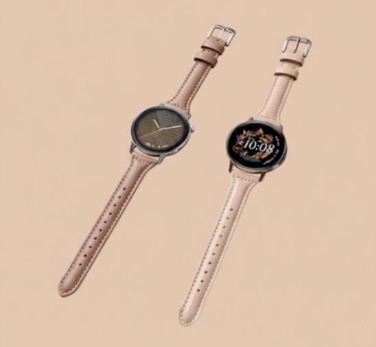 Slim Leather Strap for Samsung Galaxy Watch (7/FE/6/5/5 Pro/4 Classic/Active2) & Huawei Watch GT 4/3 – 20mm / 22mm Quick-Release Band