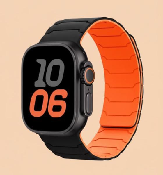Magnetic Silicone Sport Band for Apple Watch & Ultra 2 (38–49mm)
