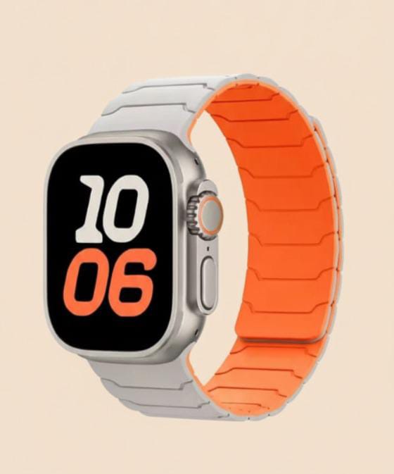 Magnetic Silicone Sport Band for Apple Watch & Ultra 2 (38–49mm)