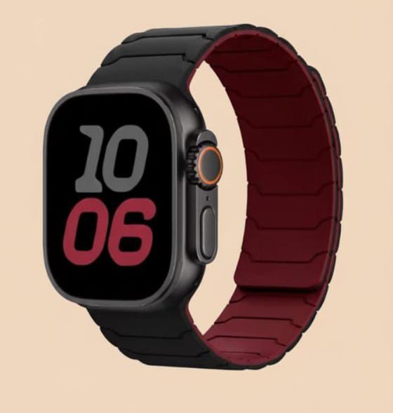 Magnetic Silicone Sport Band for Apple Watch & Ultra 2 (38–49mm)