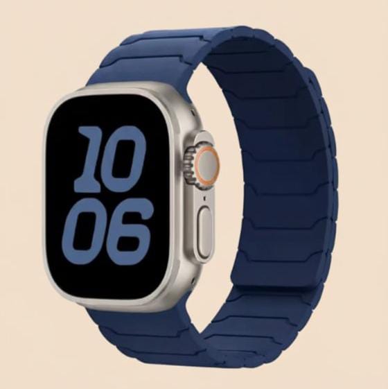 Magnetic Silicone Sport Band for Apple Watch & Ultra 2 (38–49mm)