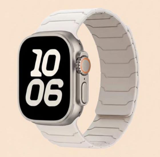 Magnetic Silicone Sport Band for Apple Watch & Ultra 2 (38–49mm)
