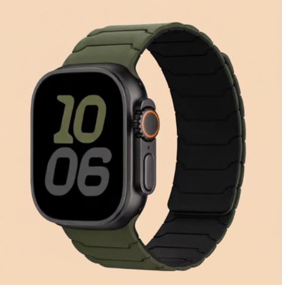 Magnetic Silicone Sport Band for Apple Watch & Ultra 2 (38–49mm)