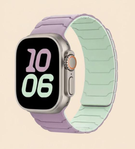 Magnetic Silicone Sport Band for Apple Watch & Ultra 2 (38–49mm)