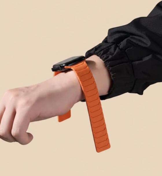 Magnetic Silicone Sport Band for Apple Watch & Ultra 2 (38–49mm)