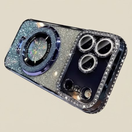 Diamond Glitter Magnetic Bracket iPhone Case