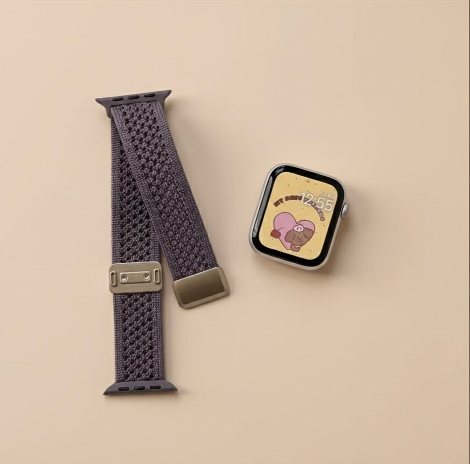 Braided Nylon Magnetic Loop for Apple Watch