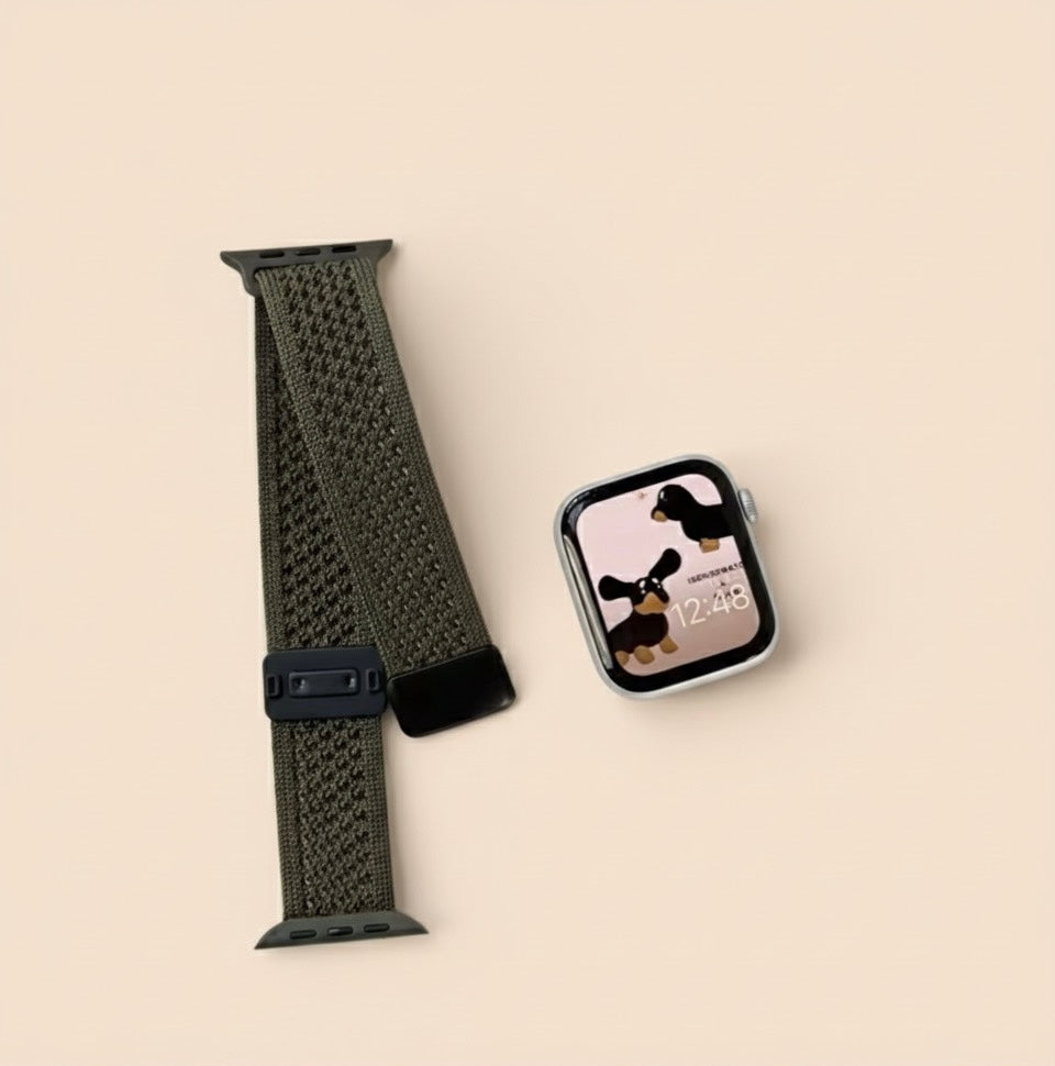 Braided Nylon Magnetic Loop for Apple Watch