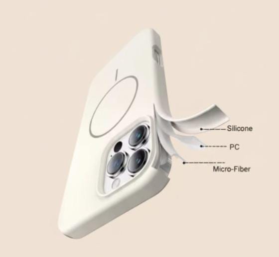 Liquid Silicone Lanyard Strap MagSafe Case